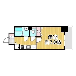 ジアコスモ江戸堀パークフロント【3階】の間取り