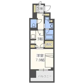 パークアクシスうつぼ公園【12階】の間取り