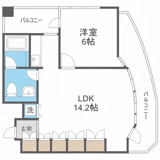 グラスホッパー【7階】の間取り