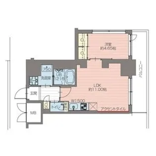 プレジオ恵美須【3階】の間取り