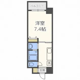 KDXレジデンス難波【3階】の間取り