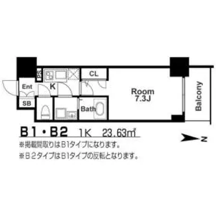 エスリード本町レジデンス【6階】の間取り