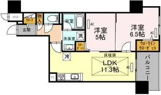IBC Residence West【12階】の間取り