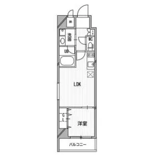 南堀江プライマリーワン【10階】の間取り