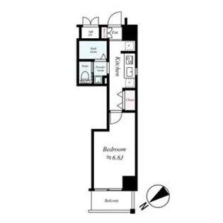 CQレジデンス大阪WEST【4階】の間取り