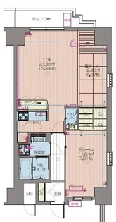 プレジオ本町【5階】の間取り
