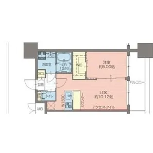 プレジオ難波EURO【6階】の間取り