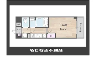プレサンス四天王寺前夕陽ヶ丘アクティ【5階】の間取り