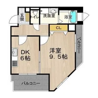 CITY SPIRE難波サウスタワー【4階】の間取り