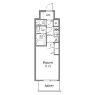 プランドール北浜【11階】の間取り