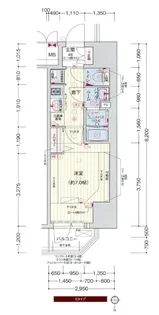 プレサンス堺筋本町駅前シェル【10階】の間取り