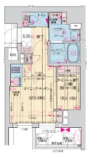 ソルテラス阿波座ウィズ【13階】の間取り