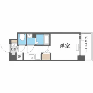 プレサンス長堀通グレイタス【8階】の間取り