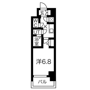 1Kの間取り画像