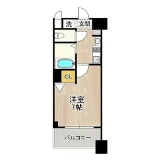 1Kの間取り画像