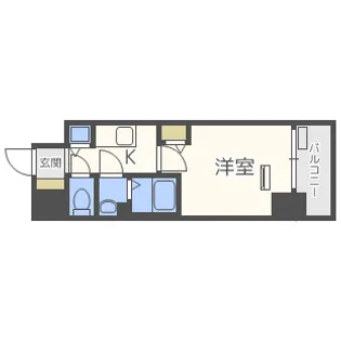 プレサンス難波ヴィータ【4階】の間取り