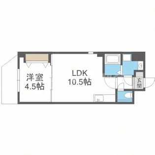 オルゴグラートNAMBA【11階】の間取り