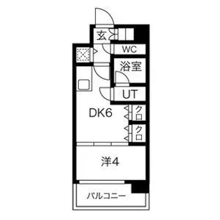 S-RESIDENCE淀屋橋【9階】の間取り