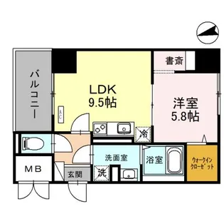 アビエール松屋町【13階】の間取り