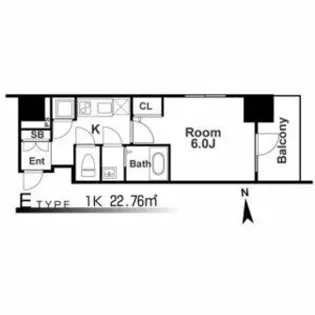 エスリード阿波座ラグジェ【12階】の間取り