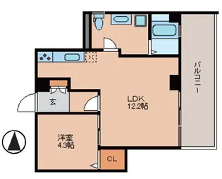 EASE【3階】の間取り