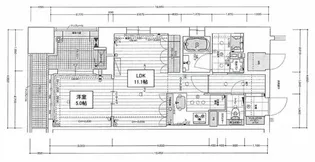リーガル西長堀Ⅱ【14階】の間取り