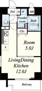 ノーブルスクエア新町【4階】の間取り