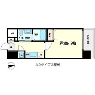 エスリード難波レジデンス【10階】の間取り