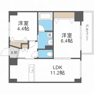 サムティ難波グレイス【13階】の間取り