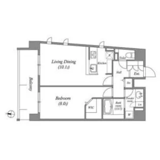 レジデンス本町靭公園【15階】の間取り