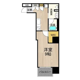 ディオレクレスト東心斎橋【3階】の間取り