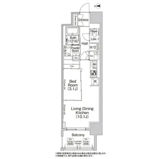 コンフォリア北堀江一丁目【2階】の間取り