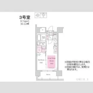 アーバネックス北堀江Ⅱ【14階】の間取り