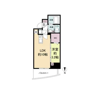 セレニテ堺筋本町プリエ【10階】の間取り