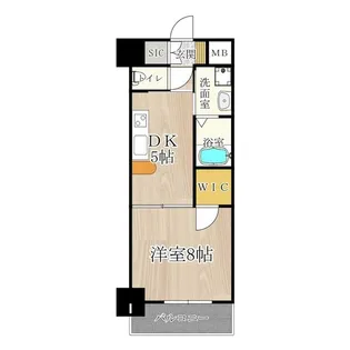 メゾン・デ・ノムラ島之内【11階】の間取り