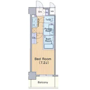 ミュプレ北浜【2階】の間取り