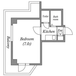 ドミール堺筋本町【5階】の間取り