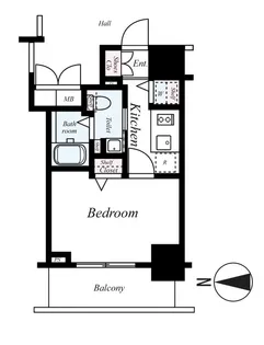 エスリード阿波座サウスプレイス【11階】の間取り