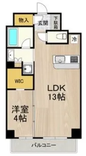 LEGALAND+難波南【3階】の間取り