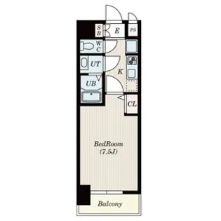 Rainbow Court南堀江【2階】の間取り
