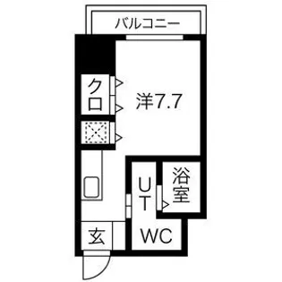 コーラルポワント難波WEST【7階】の間取り