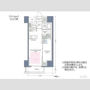 アーバネックス京町堀【4階】の間取り