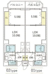 LIEN FORT【7階】の間取り