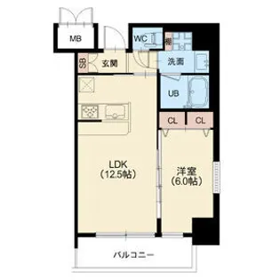 ラクラス本町東【3階】の間取り