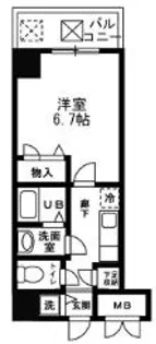 シャルマンフジ大阪城南【8階】の間取り