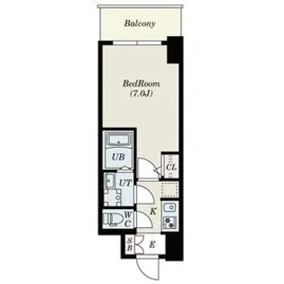 S-RESIDENCE難波大国町Uno【7階】の間取り