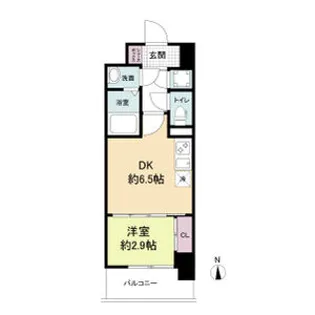 アドバンス難波ラシュレ【8階】の間取り