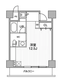 アーバンスタイル心斎橋【6階】の間取り