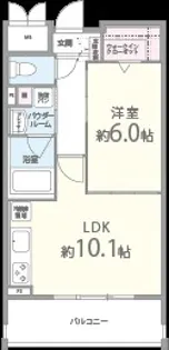 Le・sel上町台【2階】の間取り