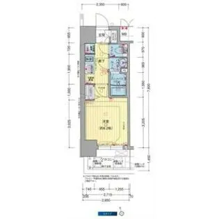 プレサンス大国町ブライス【2階】の間取り
